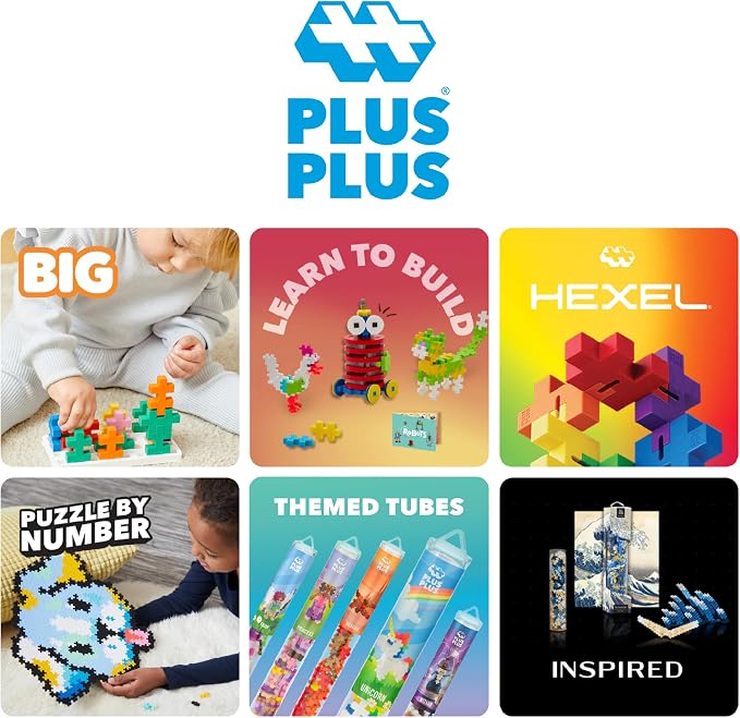 PLUS PLUS 240 Piece Glitter Mix - Mini Waffle Blocks, Classroom Must Haves | Sensory Bin Fillers, Math Manipulatives, Classroom Must Haves, Gifts Boys & Girls, Stem Bins, Airplane Activities for Kids