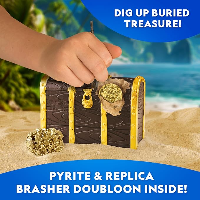 National Geographic Pirate Telescope Adventure Activity Kit for Kids | Treasure Hunt Map, Pirate Hat and Map, Spyglass, Compass, Replica Doubloon and Pyrite, Imaginative Play, Birthday Gift