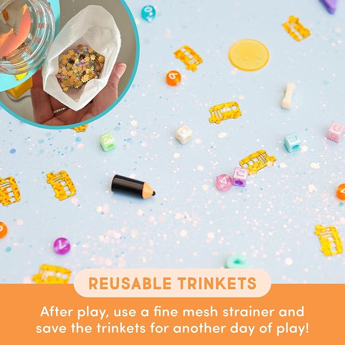 Glo Pals Fun Fillers, Sensory & Mini Toys for Kids, Explore & Learn, 3 Pack | Reusable Sensory Fillers For Slime, Jars, Bins and Dough, Sparks Imagination for Toddler and Kids