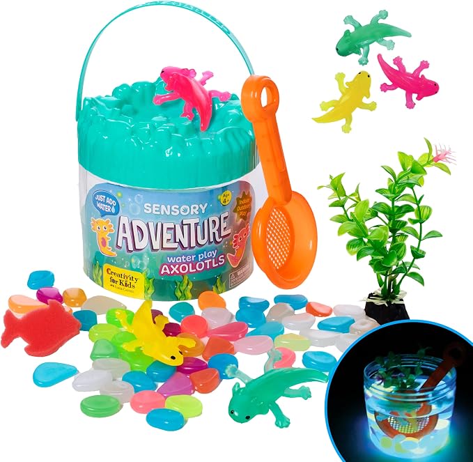 Creativity for Kids Sensory Adventure Axolotls Kit | Dig, Squish & Explore | Screen-Free Outdoor Activity for Kids & Summer Activities for Kids (Ages 4+)