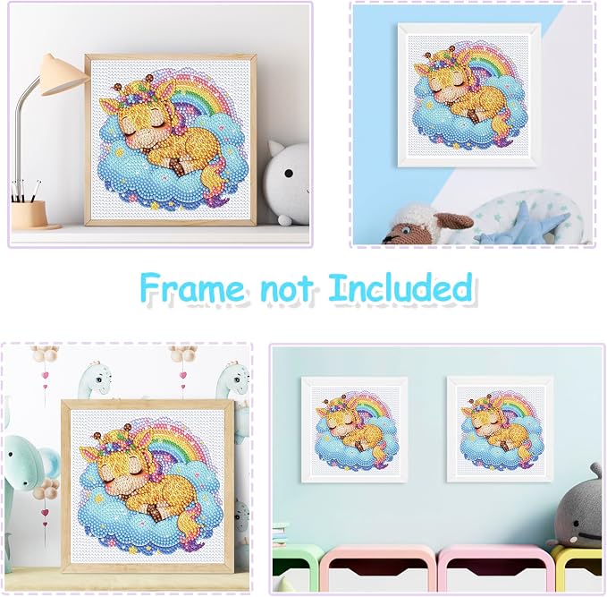 Nardoll Diamond Art Kits - Arts and Crafts - Diamond Art Painting with Wooden Frame - GEM Art for Girls Boys Adults Beginners Home Wall Decor Gifts