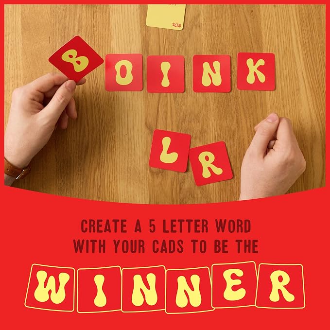Word Slap by Relatable - Shout It, Slap It, Spell It. A Fast Paced Word Game and Thinking Game Built for Family Game Night, Party Games and Brain Games for Kids – Includes 165 Letter & Category Cards.