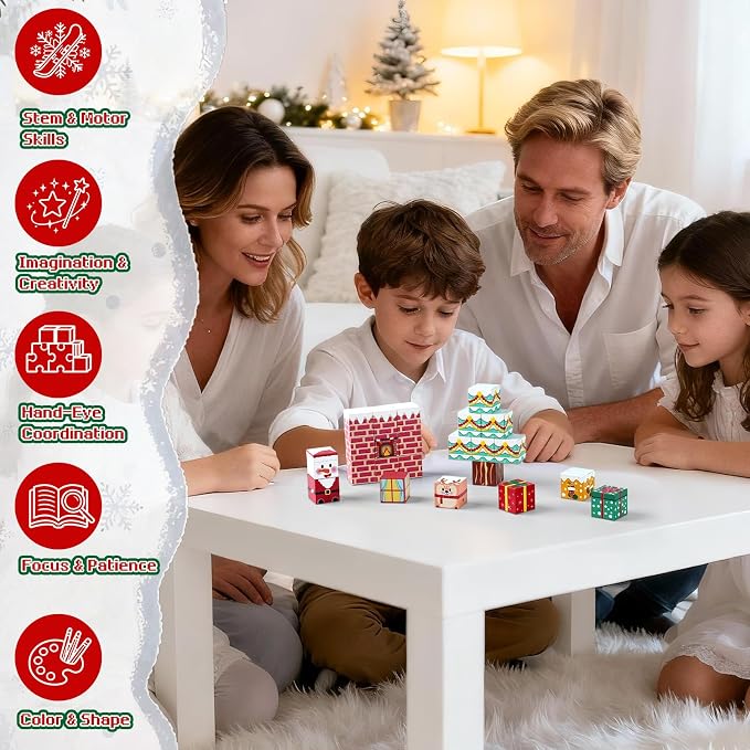 Magnetic Building Blocks for Kids 3-8, STEM Travel Toys with Storage Box | Montessori Educational Toys, Free Play & Easy Storage, Creativity & Imagination, Birthday & Christmas, Gifts