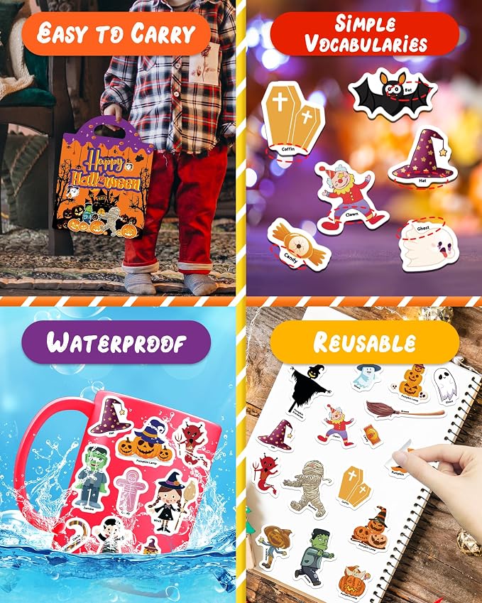Benresive Reusable Sticker Book for Toddlers, Travel Stickers for Kids | Toddler Travel Activities Toys, Birthday Gifts for Boys & Girls, Airplane Travel & Road Trip Essentials Kids