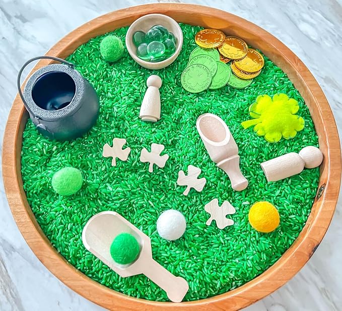 Kids Sensory Bins Montessori Sensory bin, Sensory Toys, Sensory Bins, Sensory Bin for Preschoolers (St. Patrick Day Cauldron)