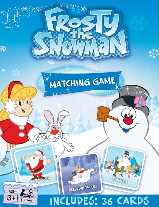 Masterpieces Officially Licensed Frosty The Snow Man Picture Matching Card Game for Kids and Families