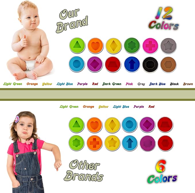 Driddle Color & Shapes Matching Egg Toy - Shape Sorting & Color Recognition Learning Toy for Toddlers - Preschool Game - Montessori Education - Easter Eggs