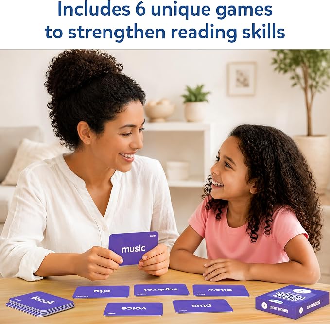 Skillmatics Flash Cards – Sight Words, Vocabulary & Spelling Learning Game | Perfect for Kindergarten, 1st, 2nd, 3rd Grade, Includes The Dolch & Fry Word List, Educational Gift for Ages 4, 5, 6, 7, 8