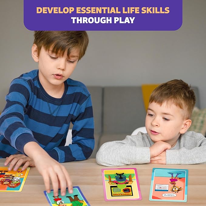 Who What Why Mega Pack Conversation Cards, Speech Therapy Game, Ages 4+ | 120 picture cards, WH questions, speech delay support, counseling tools, social skills, communication, classroom and therapy