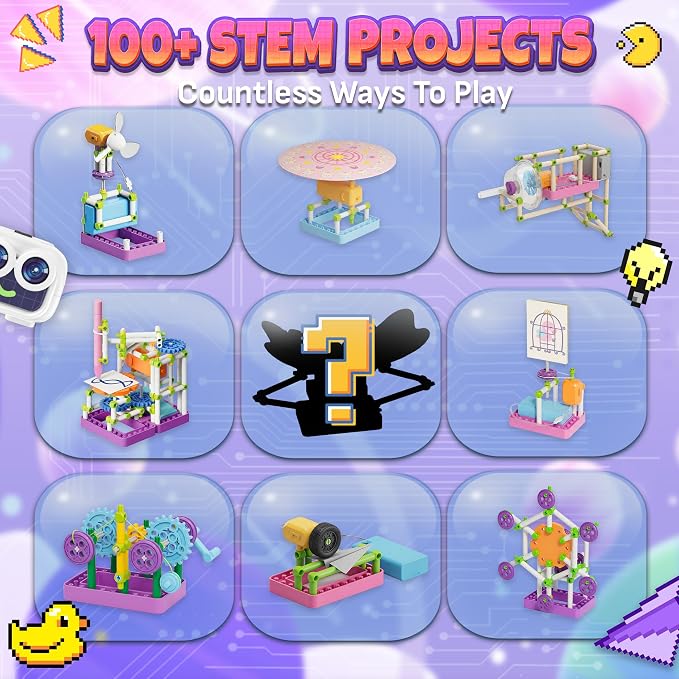 SMILESSKIDDO Science Kit for Girls 100+ Experiments, STEM Toys | Educational Projects, Fun Experiments, Step-by-Step Instructions, Learning Gift for Kids, Ages 5-10