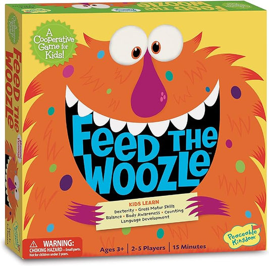 Peaceable Kingdom Feed the Woozle Cooperative Game | A cooperative game where players team up to win together, for 2-5 players. Ages 3+.