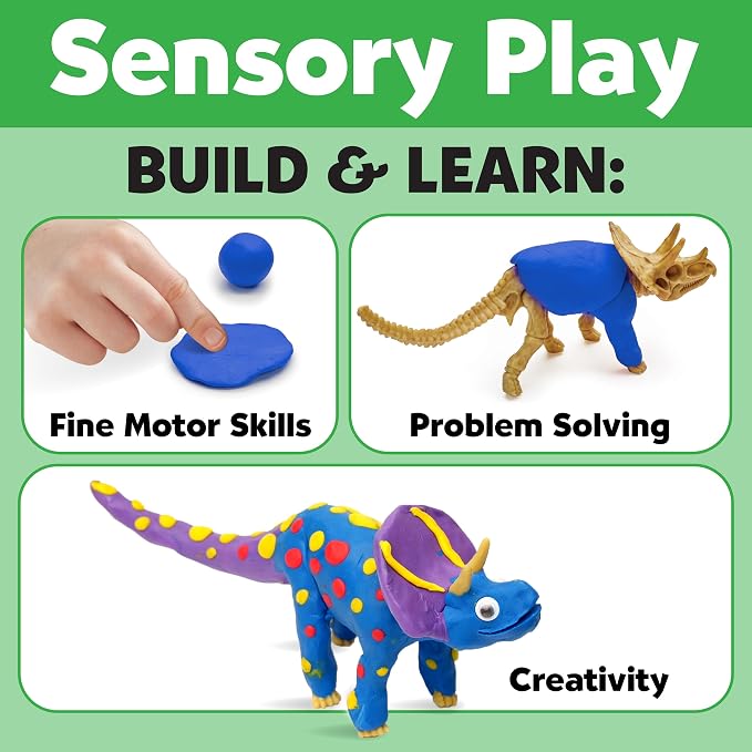 Creativity for Kids Create with Clay Dinosaur Craft Kit (Ages 5+)
