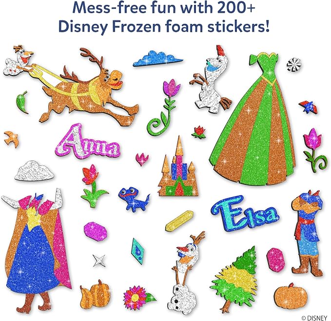 Skillmatics Foil Fun Disney Frozen, Foil Art & Craft Kit, Gift for Kids | Travel Toy, Mess-Free, 200+ Stickers, DIY Decor, For Fans of Elsa, Anna & Olaf, Girls & Boys Ages 4, 5, 6, 7, 8, 9