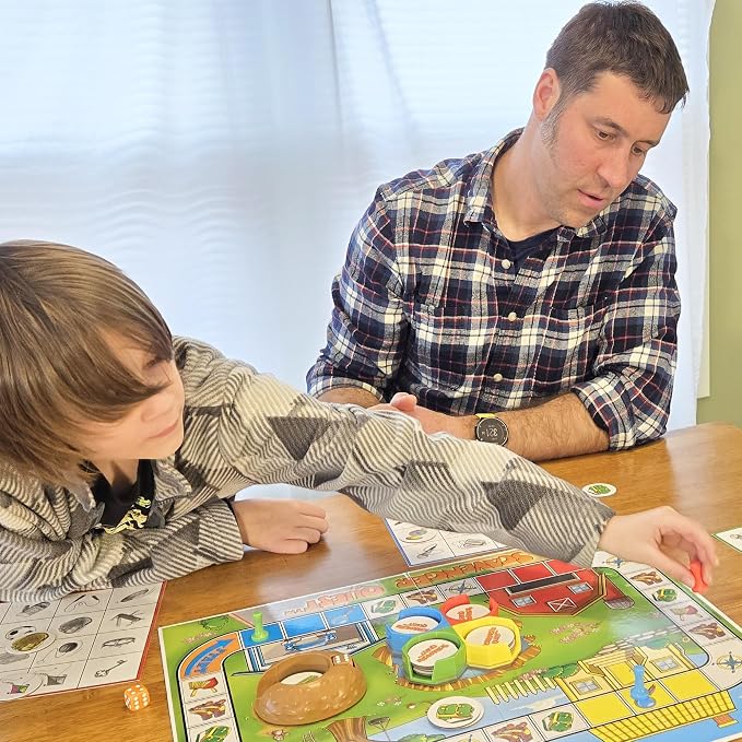 Scavenger Quest Board Game, Fun for Kids and Adults, 2-4 Players, Ages 5+, Family-Friendly Outdoor Themed Seek-and-Find Board Game. Skill-Building & Educational Fun.