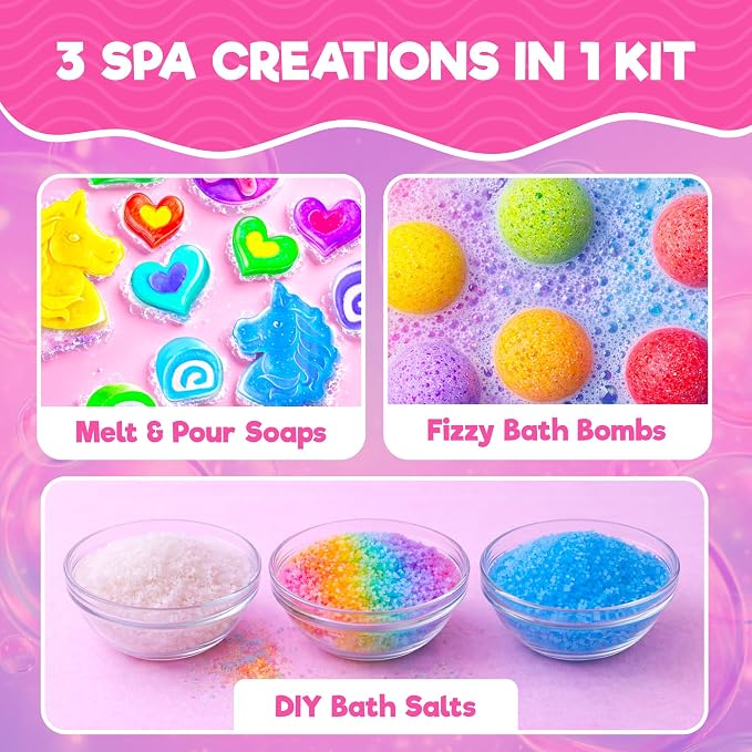 Doctor Jupiter Soap & Bath Bomb Making Kit for Kids Ages 8+ | Soap Making Kit, Birthday Gift Ideas for Girls 8,9,10,11,12 Year Olds, Science Kits for Kids Ages 8-12, DIY Craft, STEM Toy