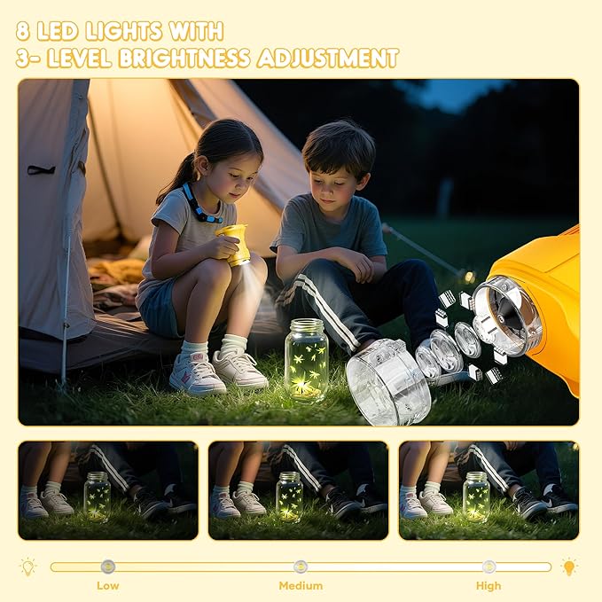 Handheld Digital Microscope for Kids,1000X Pocket Wonderquest Microscope | 2.4" IPS Screen,1000X Real Magnification,STEM Toys, Portable Edu Science Kits Birthday Gifts for Age 3-6 6-12 Girls Boys