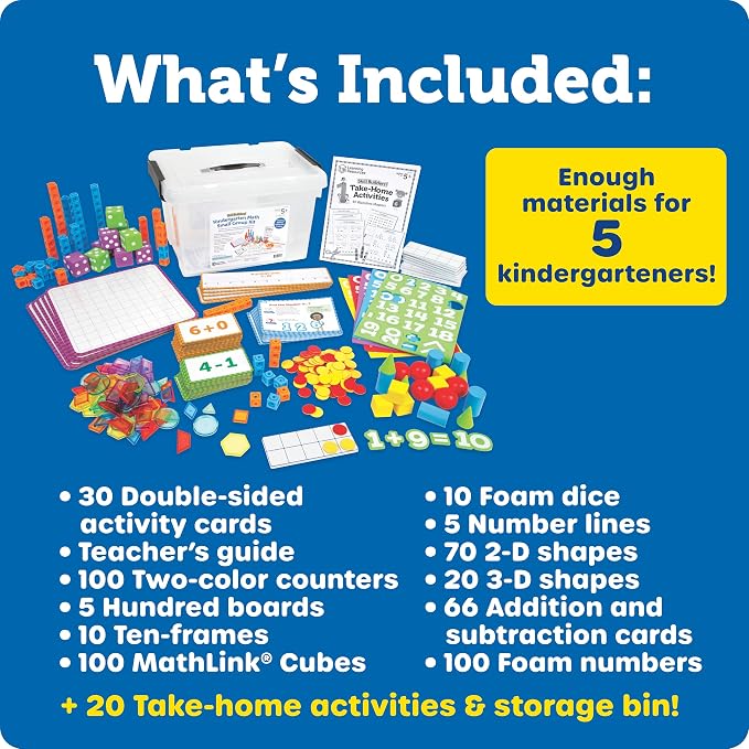 Learning Resources Skill Builders Kindergarten Math Small Group Kit