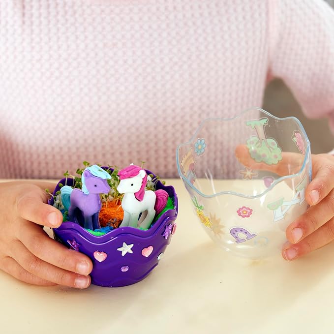 Creativity for Kids Mini Garden: Pony Terrarium Kit | Summer Crafts for Kids | Horse Gifts for Girls, Crafts for Kids and Girl Toys & Birthday Gift Ideas for Girls (Ages 6+)