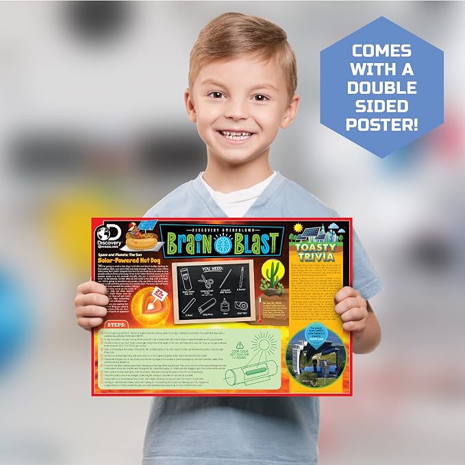 Discovery #MINDBLOWN 14-Piece Test Tubes DIY Science Kit with 3 Educational Experiments, Educational STEM Activity Set, Fun Learning Toy for Real Chemistry Experiments, Safe for Kids Ages 8+