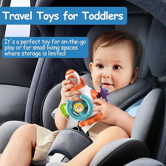 Montessori Toys for 1 Year Old Boy Girl, Busy Cube Sensory Toy Toddlers 1-3 | Busy Board, Baby Travel Airplane Car Activities Essential, Birthday Gift for 6 9 12 18 Months, Learning Fine Motor Skills