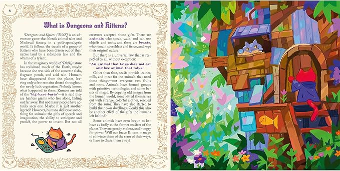Dungeons & Kittens Roleplaying Game Starter Set | Animal Fantasy RPG in a Wholesome Post-Apocalyptic Medieval World for Family, Kids & Adults, Ages 8+, 2-6 Players, 90 Mins