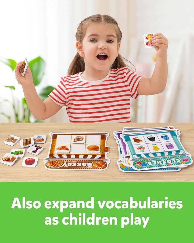 Coogam Magnetic Sorting Toys, Montessori Fridge Magnets Matching Game | Food Pets Grocery Furniture Category Recognition, Educational Learning Fine Motor Toy Gift for Toddler Ages 3-8