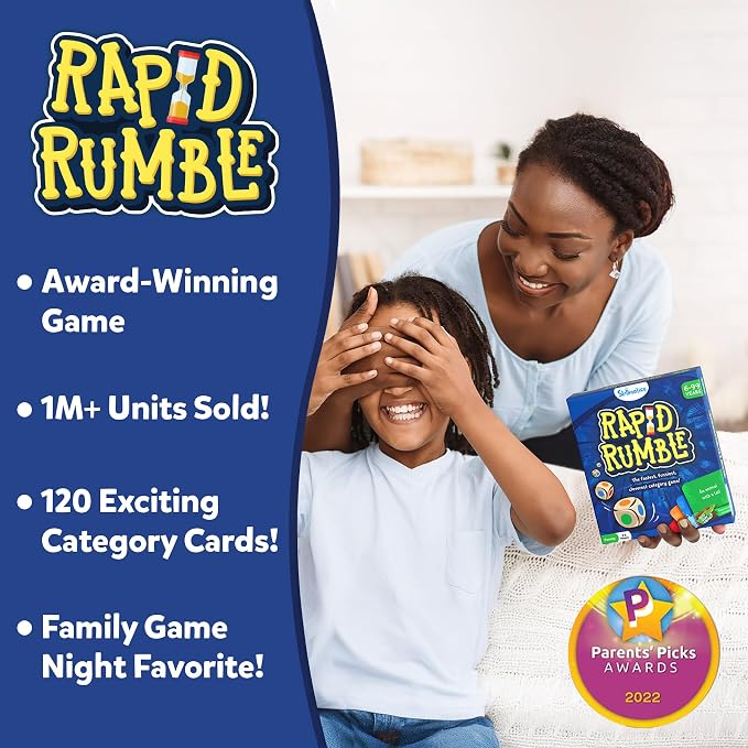 Skillmatics Rapid Rumble – Fun Board & Card Game, Gift for Boys & Girls | Fast-Paced Game for Kids, Category Game for Family Game Night, Educational Toy, Gift for Ages 6, 7, 8, 9 & Up