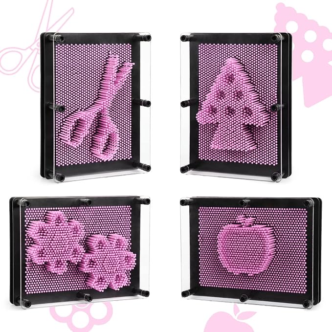 3D Pin Art Sensory Toys for Kids 5-7, Pin Art Board Impression Sensory Toys for Kids with Autism, Autism Gifts for Autistic Children Age 3, 4, 5, 6, 7, 8, 9, 10+ Years Old Boys Girls