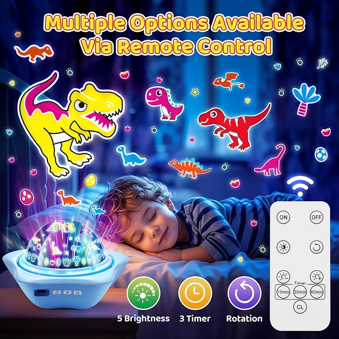 Night Light for Kids Night Light Projector, Baby Night Lights for Bedroom, Star Projector Galaxy Light Star Lights for Bedroom, Glow in The Dark Stars for Ceiling, Baby Sensory Toys, Kids Room Decor