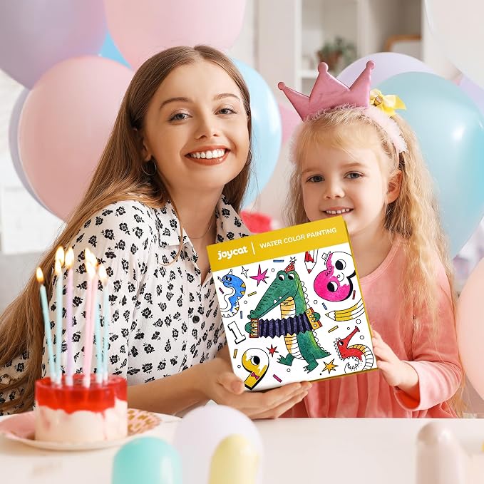 JoyCat Paint with Water Coloring Books for Toddlers (Numbers) | Watercolor Painting Set for Kids Ages 3-5 & 4-8, Arts & Crafts Drawing Activity Travel Toy, Birthday Gifts for Boys & Girls