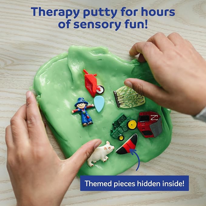 Fun & Function Discovery Putty - Therapy Putty w/Hidden Emoji Pieces - Sensory/Play Putty for Special Needs - Emoji Expressions Set