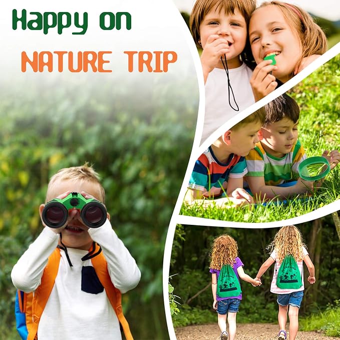 Kids Explorer Kit – Bug Catcher with Binoculars & Safari Costume Vest | 16pcs with 6 Realistic Insects, Bug Container, Safari Hat. Perfect Costume to Be a Zookeeper, Paleontologist, Ideal for 3-12