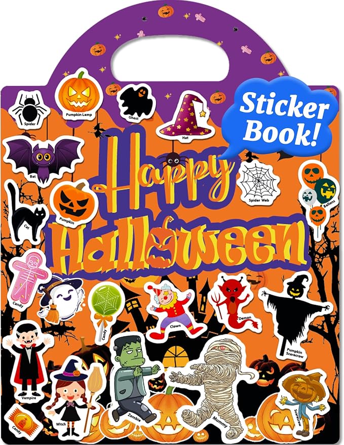 Benresive Reusable Sticker Book for Toddlers, Travel Stickers for Kids | Toddler Travel Activities Toys, Birthday Gifts for Boys & Girls, Airplane Travel & Road Trip Essentials Kids
