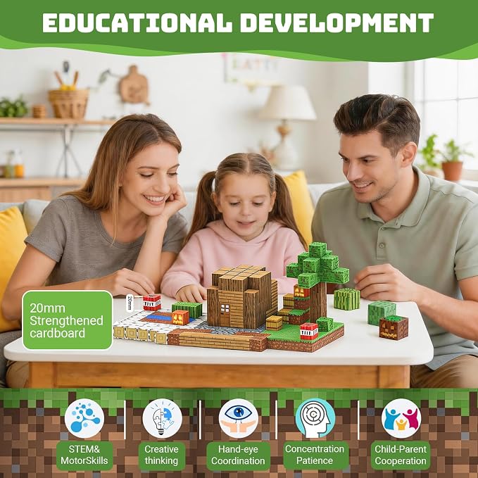 Magnetic Blocks, 192PCS Magnetic Tiles, Magnetic Building Blocks for Kids, STEM Construction Toy, Educational Building Toys, Creative Learning Set, Birthday Gift for Boys Girls