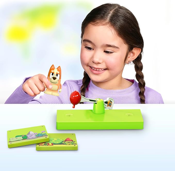 Tile Town Bluey Keepy Uppy Bingo 6-Piece Magnetic Tile Playset, Interactive STEM Magnetic Tiles Toys, Includes Bluey & Bingo Figures, Action Tiles