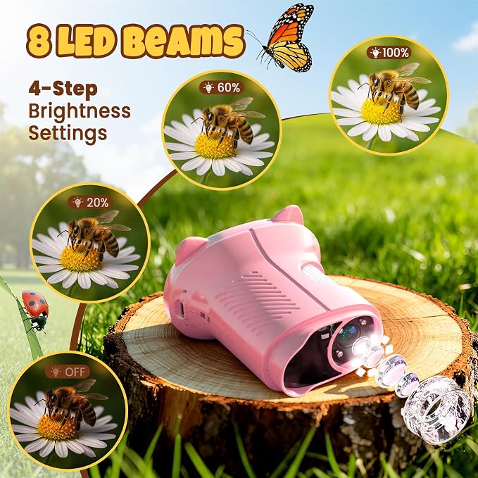 Handheld Digital Mini Microscope for Kids: 1000X 4K 2.4" Microscopes Toys | Portable Pocket STEM Electronic Learning Educational Science Kit 8-12 Birthday Gift 4 5 6 7 Year Old Boy Girl