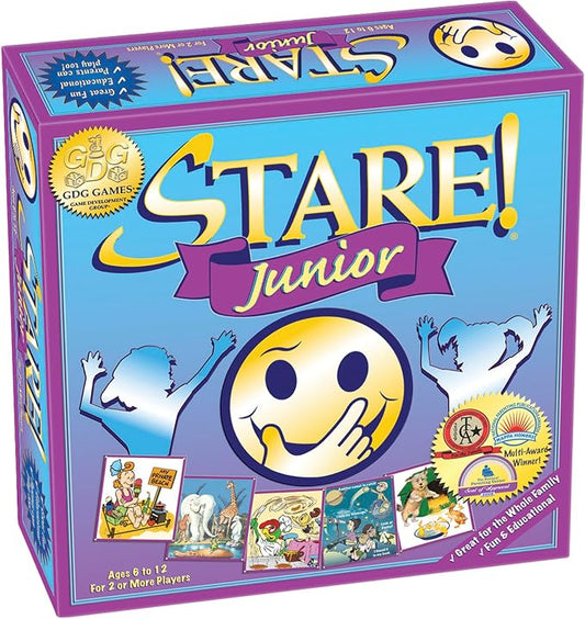 Stare Junior — The Award-Winning Game of Visual Recall, Where Fun Image Cards Challenge Kids’ Minds — Great for The Whole Family, Ages 6 & Up