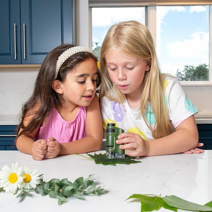 Carson MicroBrite 20x-40x LED Lighted Pocket Microscope for Learning, Education and Exploring - Set of 6 (MM-24MU)