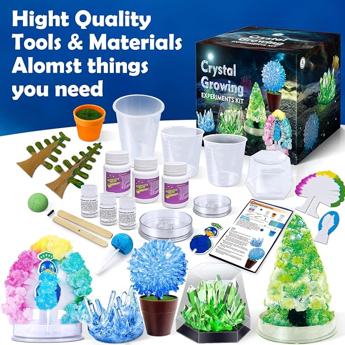 UNGLINGA Crystal Growing Experiment Science Kits for Kids | S.T.E.M Projects Learning Educational Toys Gifts Idea for Boys Girls