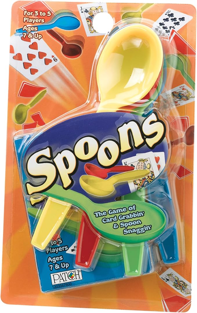 Mini Spoons Playing Card Games for Kids Deck of Cards Fun Family Games | Deck of Cards, Spoons Game, Multi-Player, Spoons Inc, Family Game Night, Travel Game