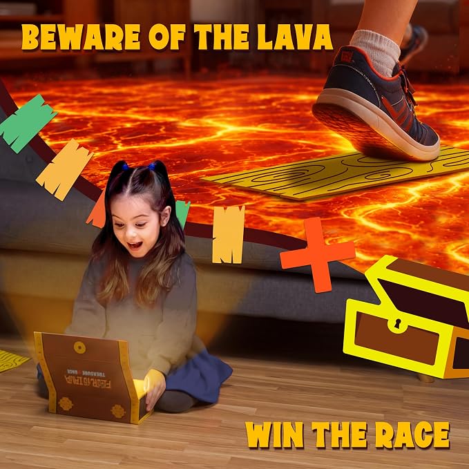 Goliath The Floor is Lava! Game for Kids Ages 4+ Interactive Classic Board Games | Don't Step in the hot Lava Indoor and Outdoor for Kids | Special Edition