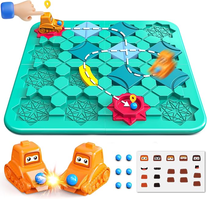 fygurso STEM Board Games for Kid, Puzzle Logical Builder Kids Toys, Preschool Montessori Brain Teasers Birthday for Kids 4-8 Years Old
