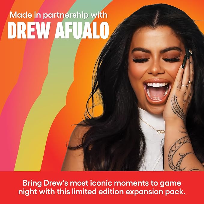 What Do You Meme? Drew Afualo Expansion Pack by Relatable – Card Games for Adults, Featuring All New Meme Game Content. Includes 15 Image Cards and 10 Caption Cards