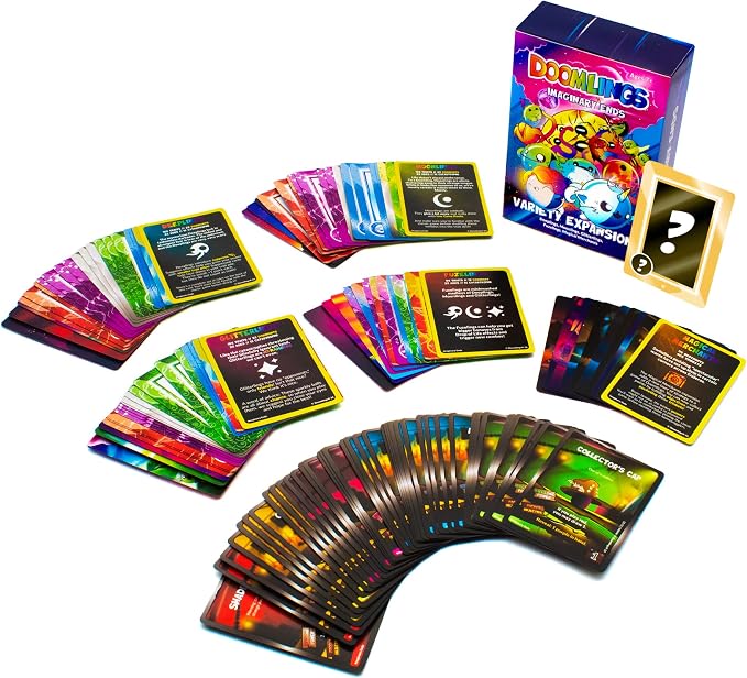 Doomlings Card Game: Imaginary Ends Variety Expansion – 127 New Cards, 5-in-1 Bundle (Magical Merchants, Glitterlings, Moonlings, Deeplings & Fuzelings) | Ages 8+, 2–6 Players