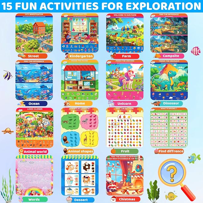 Search and Find Activity Book for Kids Ages 3-5, Toddler Toys Travel Games | Preschool Learning Activities, Kids Busy Book for Car Airplane Road Trip Essentials, Perfect Easter Christmas Birthday Gift