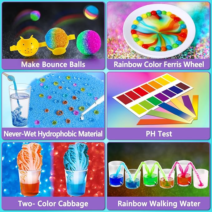 UNGLINGA 70+ Experiments Science Kit for Kids, Chemistry Set | Educational Toys Gifts Idea for Boys and Girls Birthday Christmas S.T.E.M Toy Project