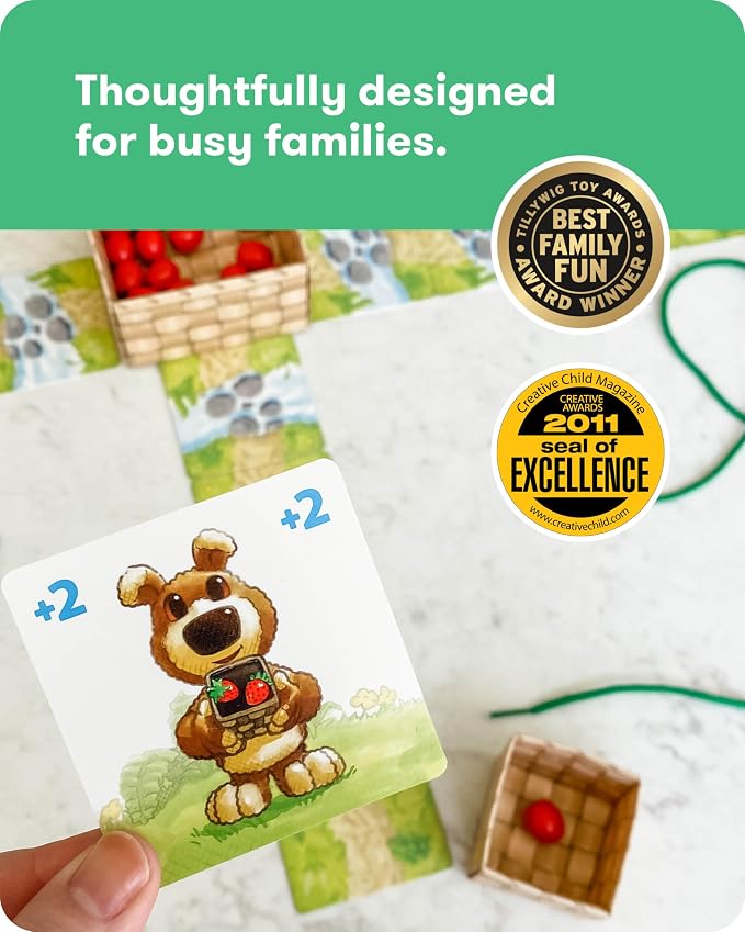 SimplyFun Share a Berry - Collect Berries While Having Fun and Counting - A Toddler Game for Kids Ages 3-5, 2 to 4 Players