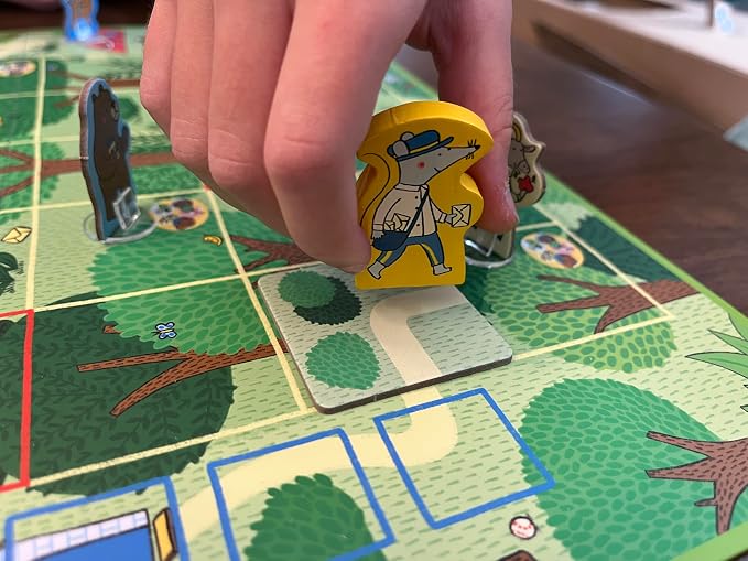 GIGAMIC Mr. Postmouse’s Picnic | Adorable Animal Adventure Board Game for Kids | Help Mr. Postmouse Get His Friends to the Picnic | Cooperative Tile Flipping Kids Game | Ages 4+ | 1-4 Players | 30 Min