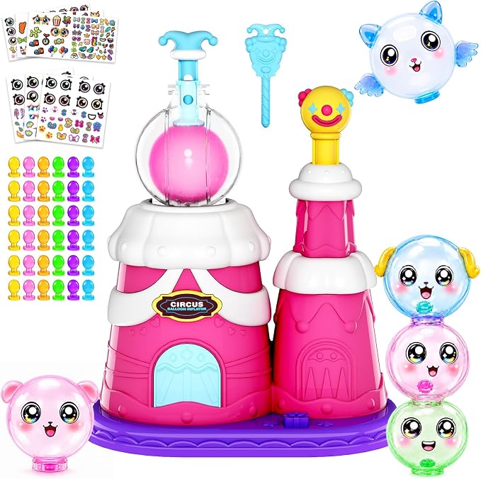 Innofans DIY Balloon Craft Kit with Sticker Decorated Balloons Toy for Kids, Craft Kit for Kids 4-8, Arts & Crafts Girls Toys, DIY Creative Activity, Christmas Birthday Gifts for Girls Boys Ages 3+