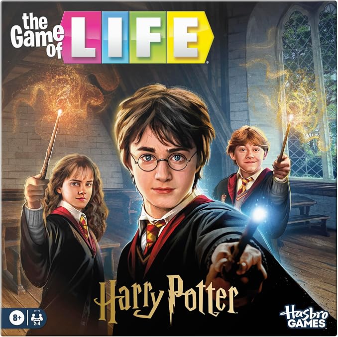 The Game of Life Harry Potter Edition Board Game | Fun Family Games for Kids, Teens, and Adults | 2 to 4 Players | Ages 8+